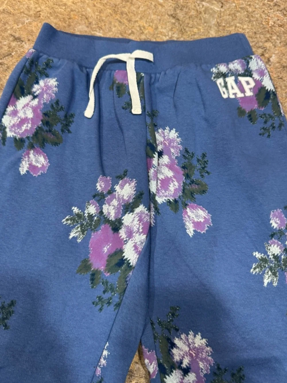 GAP Kids Floral Joggers – Size M (8)